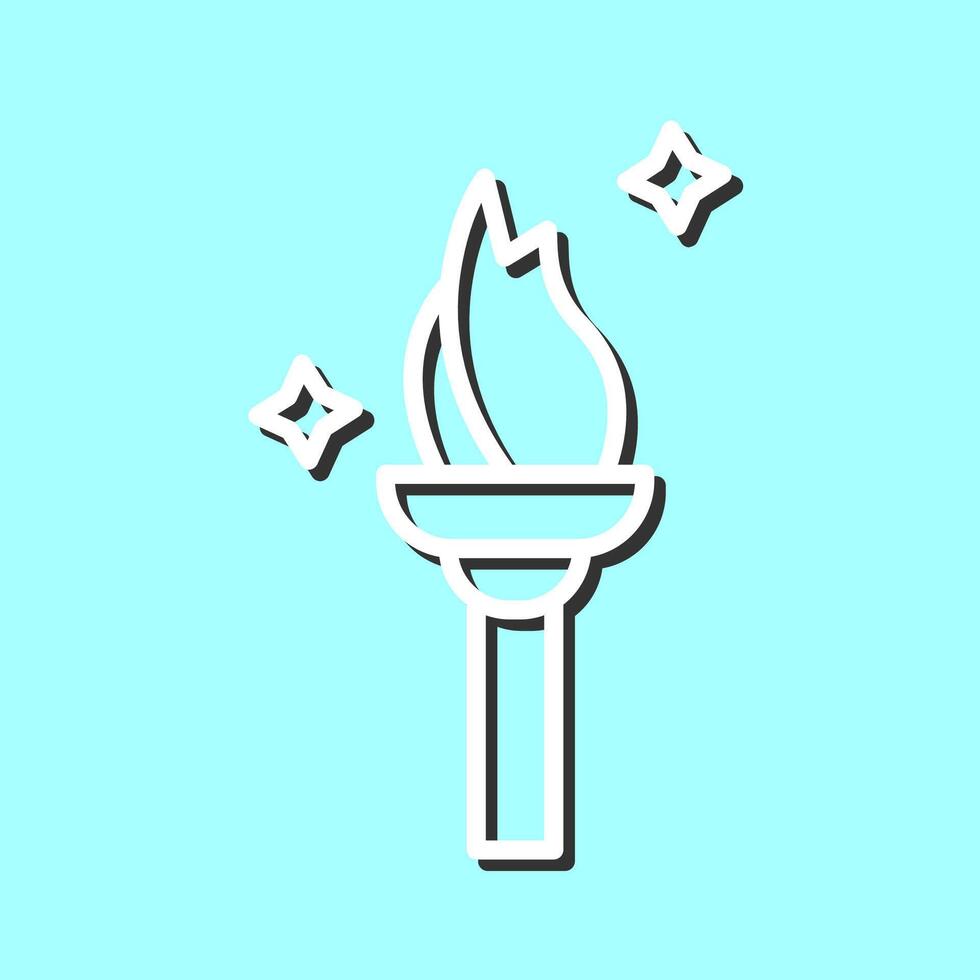 Torch Vector Icon