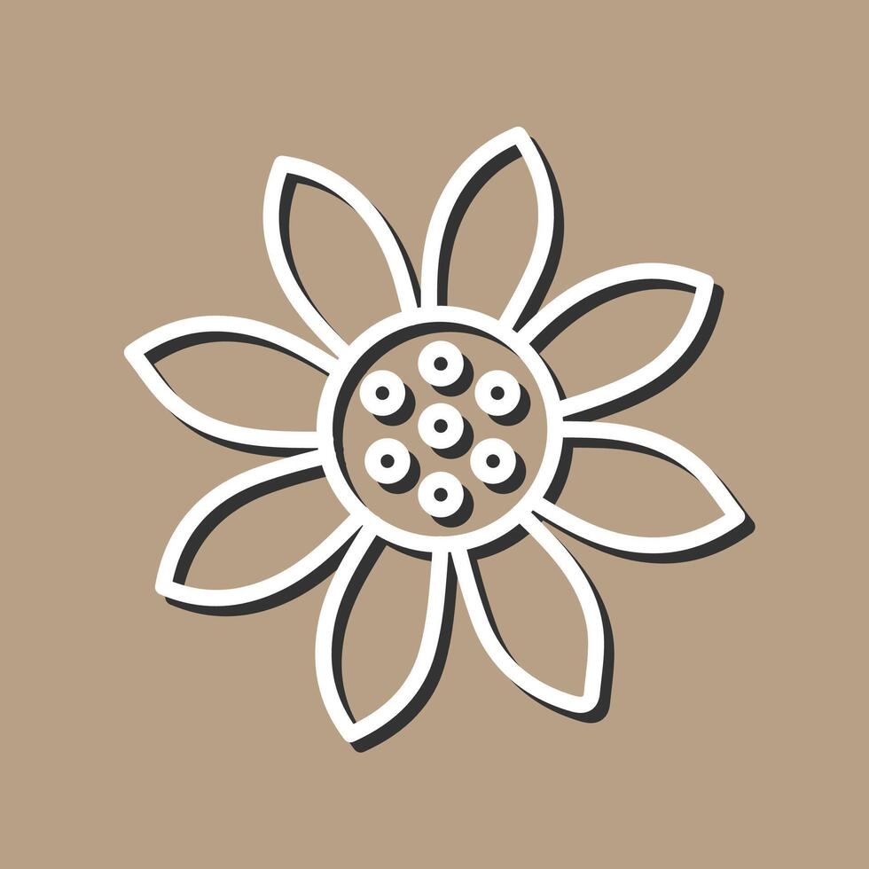 Sunflower Vector Icon
