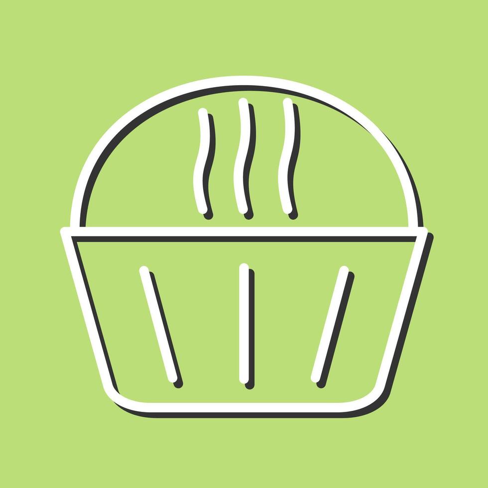 Cream Muffin Vector Icon