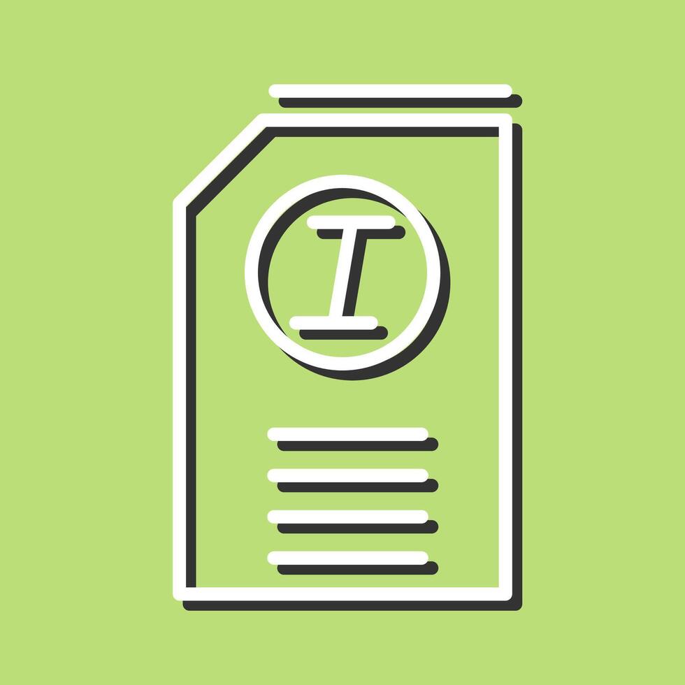 Italic Vector Icon