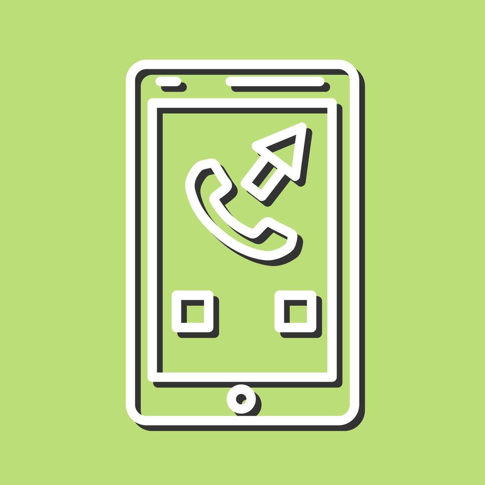 Outgoing Call Vector Icon