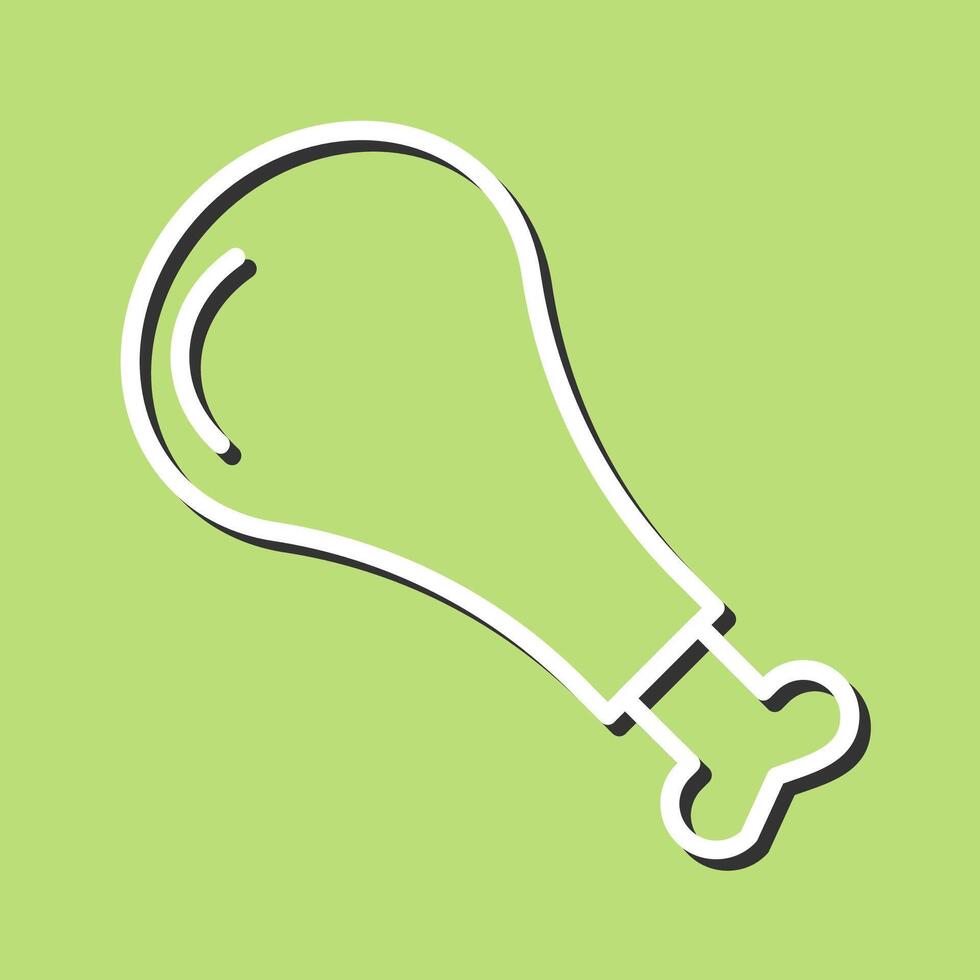 Chicken Leg Vector Icon