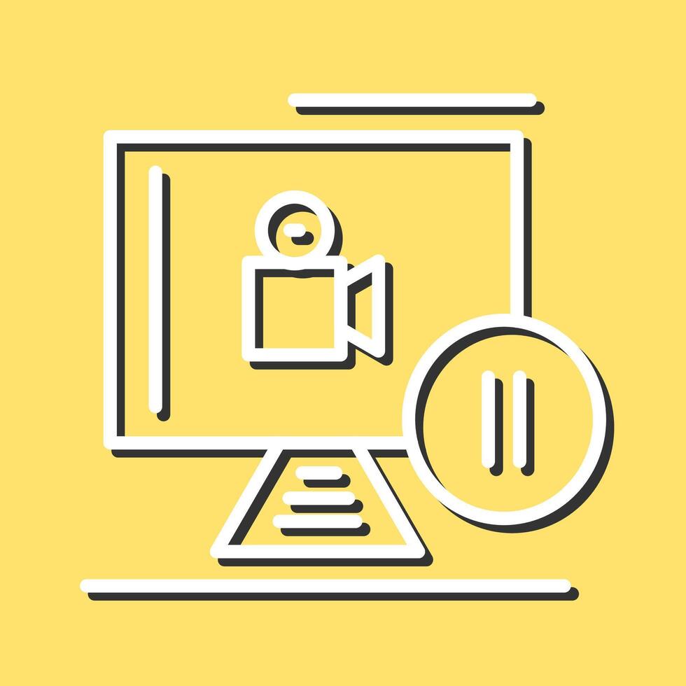 Pause Button Vector Icon