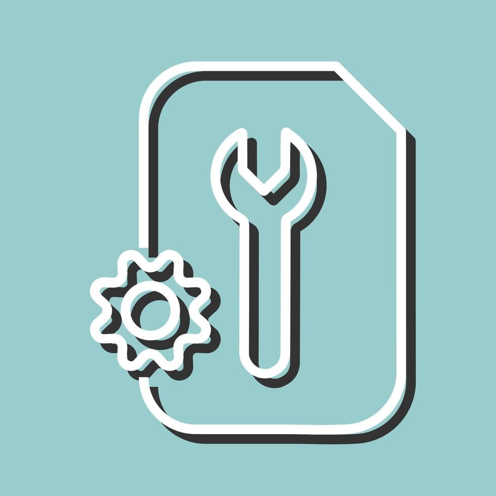 Document Setting Vector Icon