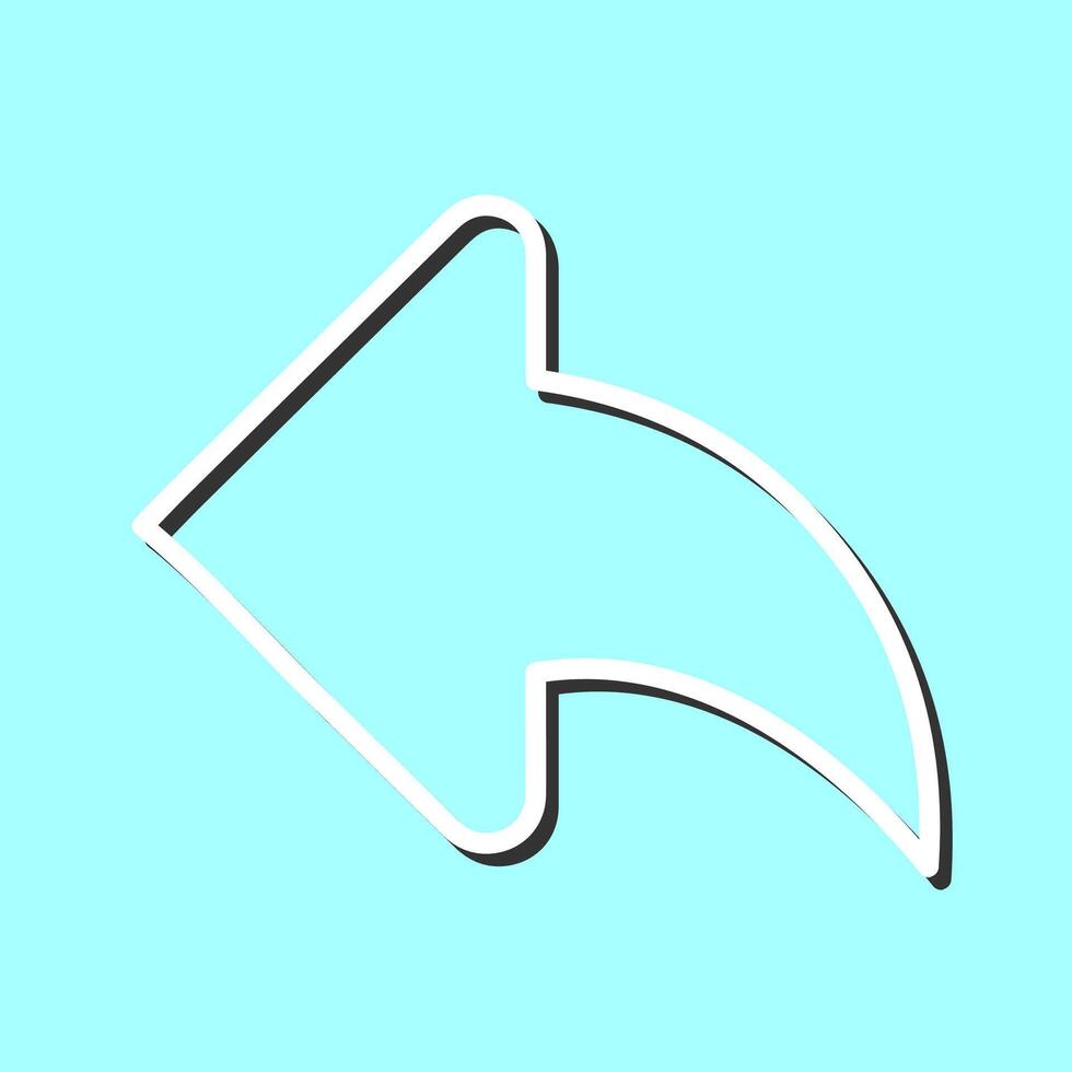 Left Back Arrow Vector Icon