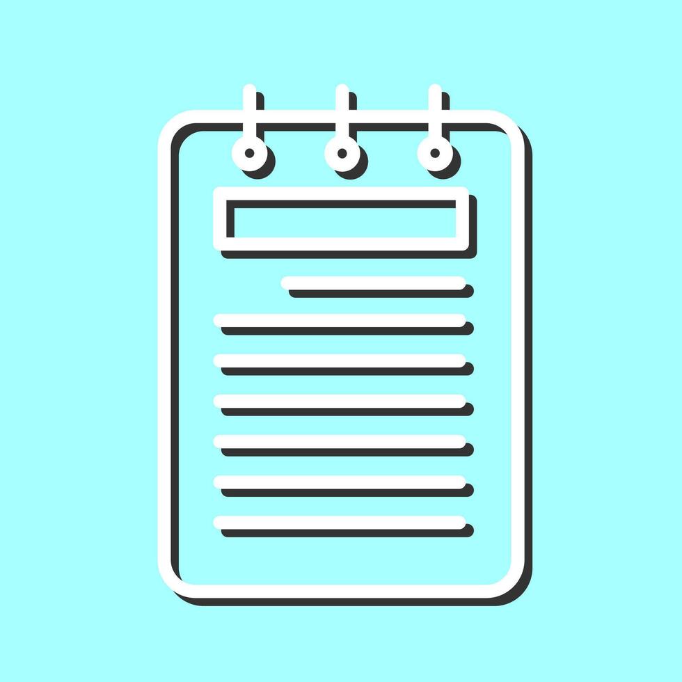 Notepad Vector Icon