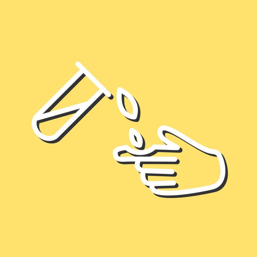 Corrosive Hazard Vector Icon