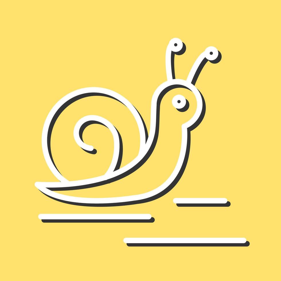 icono de vector de caracol