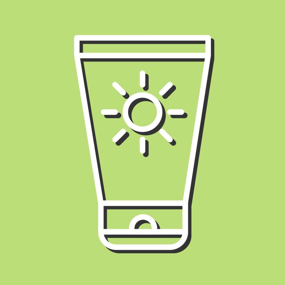 Sun Cream Vector Icon