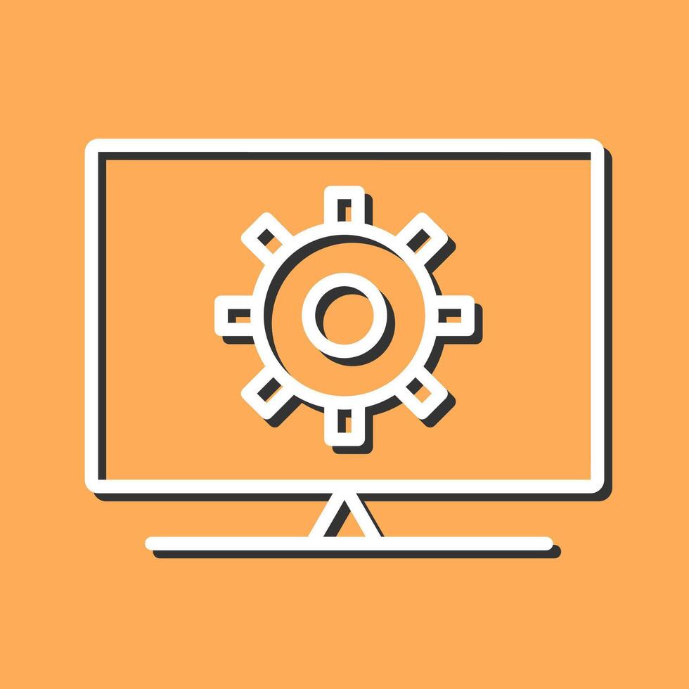 Computer Settings Vector Icon