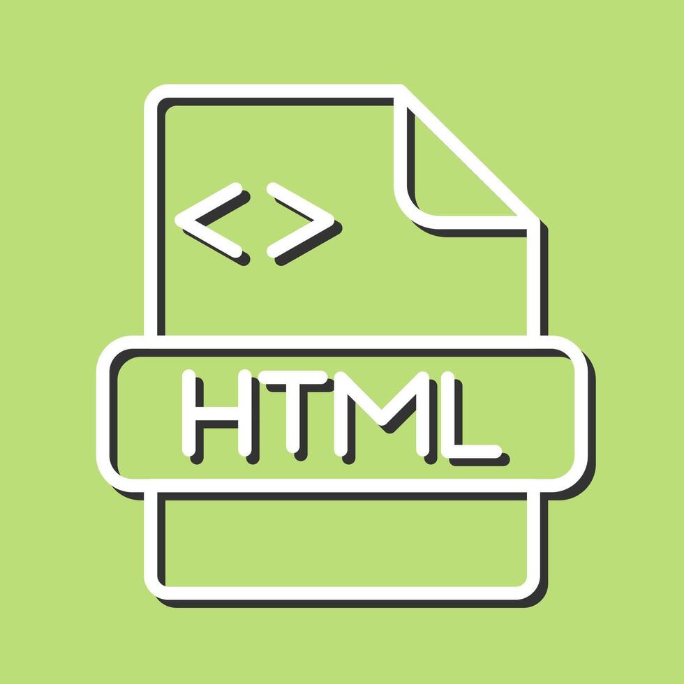 icono de vector html