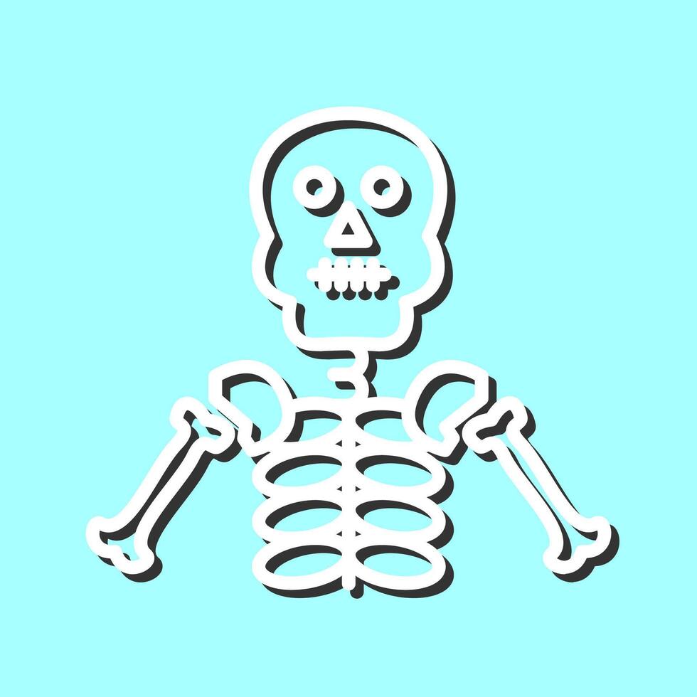 icono de vector de esqueleto