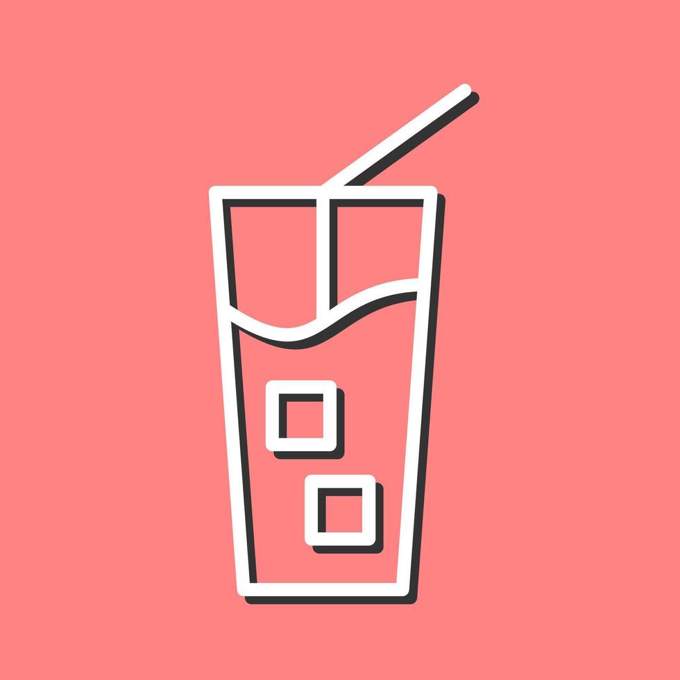 Iced Coffee Vector Icon