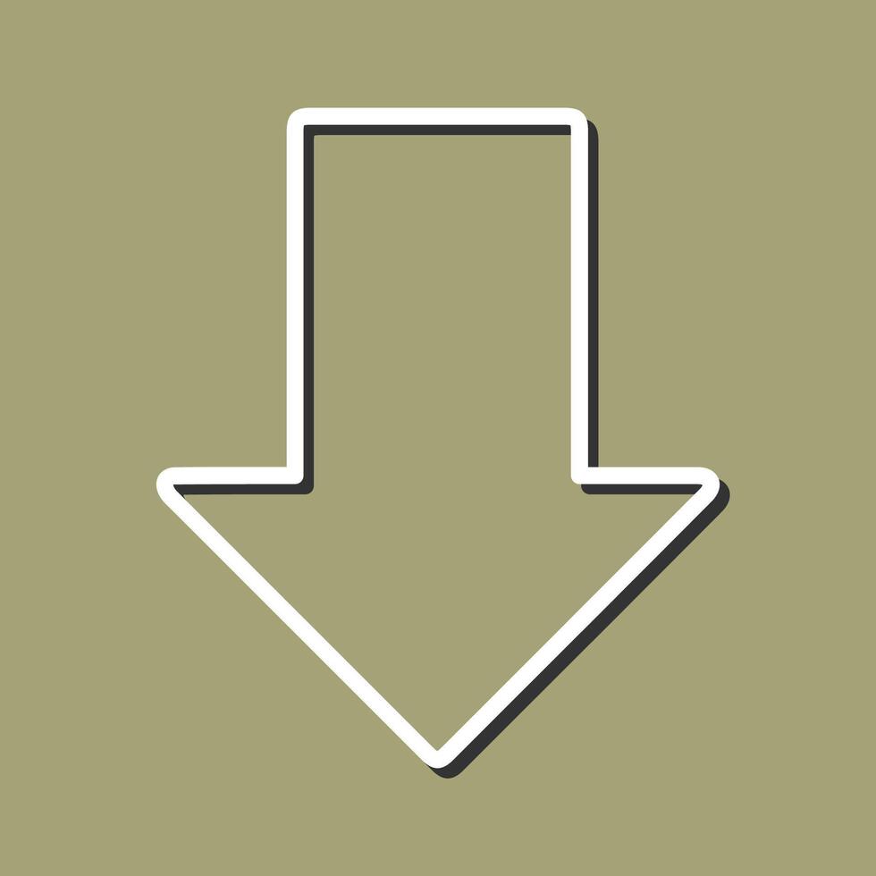 Down Vector Icon