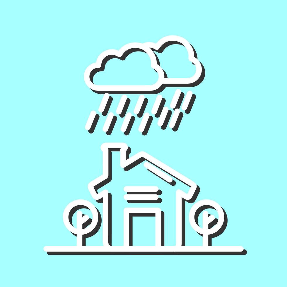 Rain Vector Icon