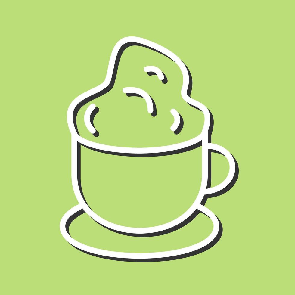 icono de vector de café cremoso