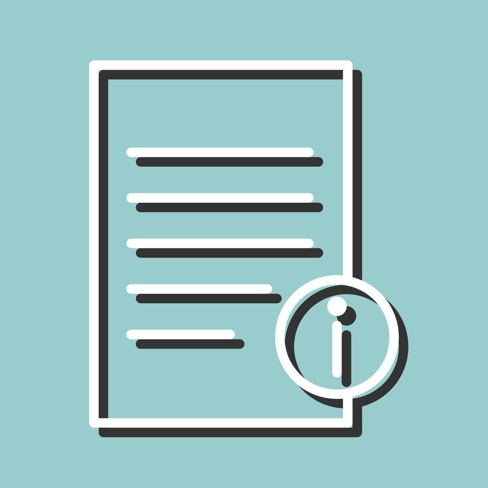 Information Document Vector Icon