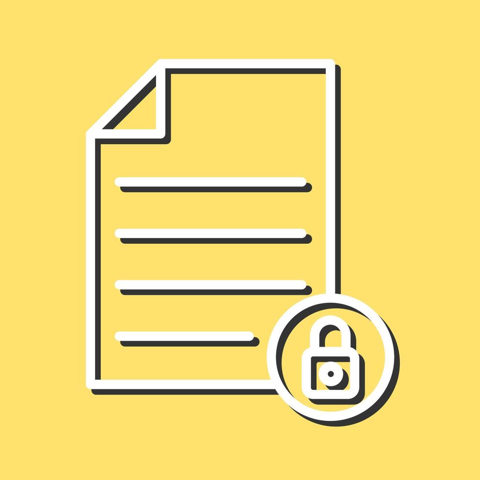 Private Document Vector Icon