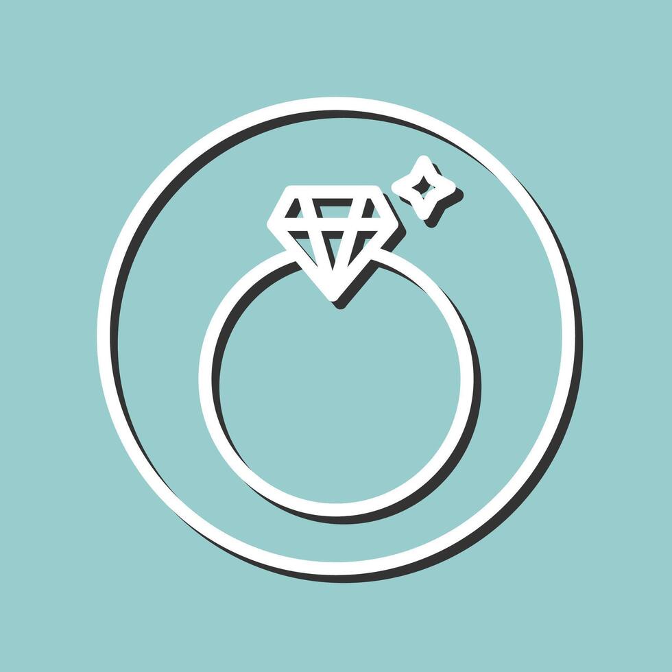 icono de vector de anillo