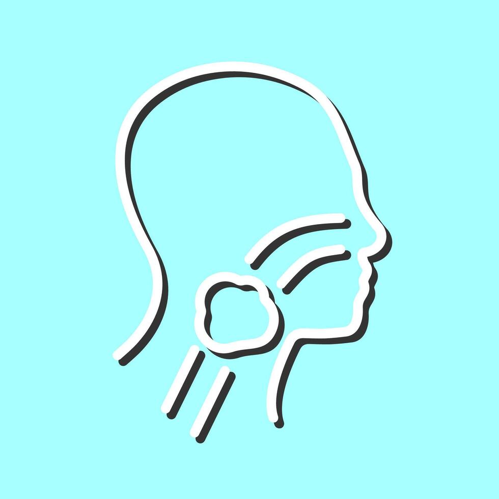 Throat Cancer Vector Icon