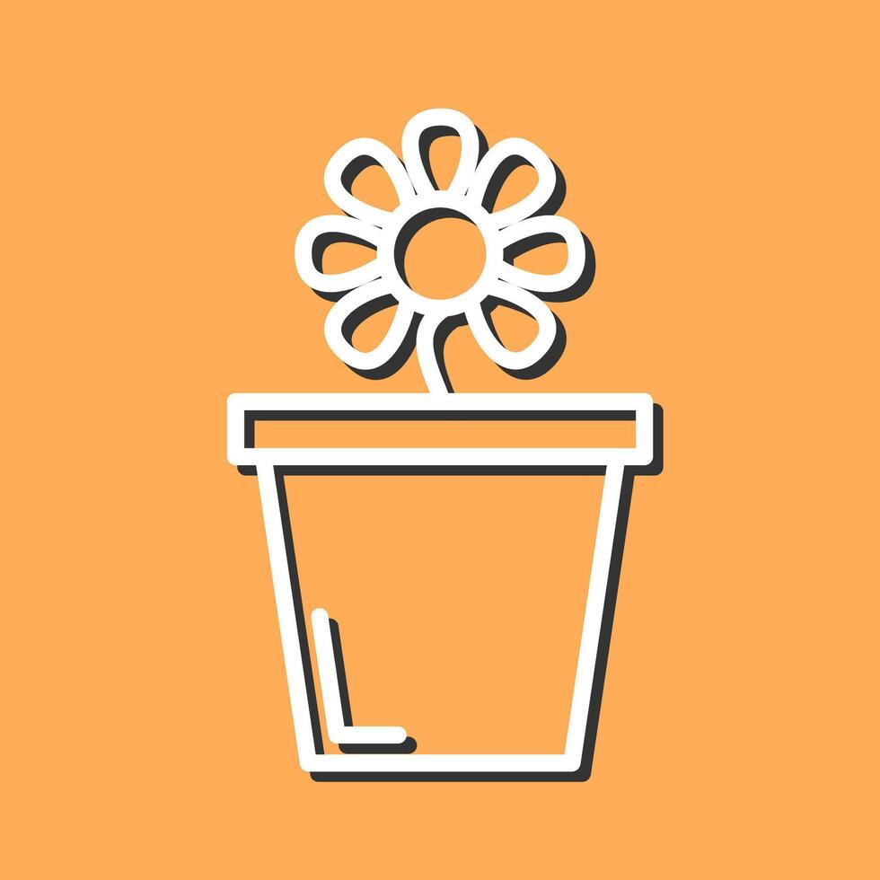 Flower Pot Vector Icon