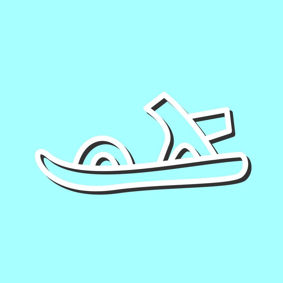 Stylish Sandals Vector Icon