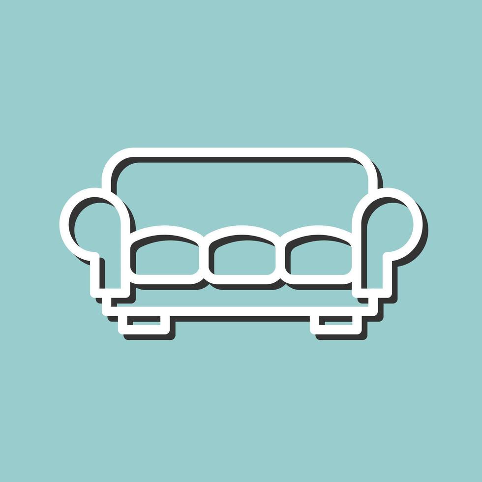 Large Sofa Vector Icon