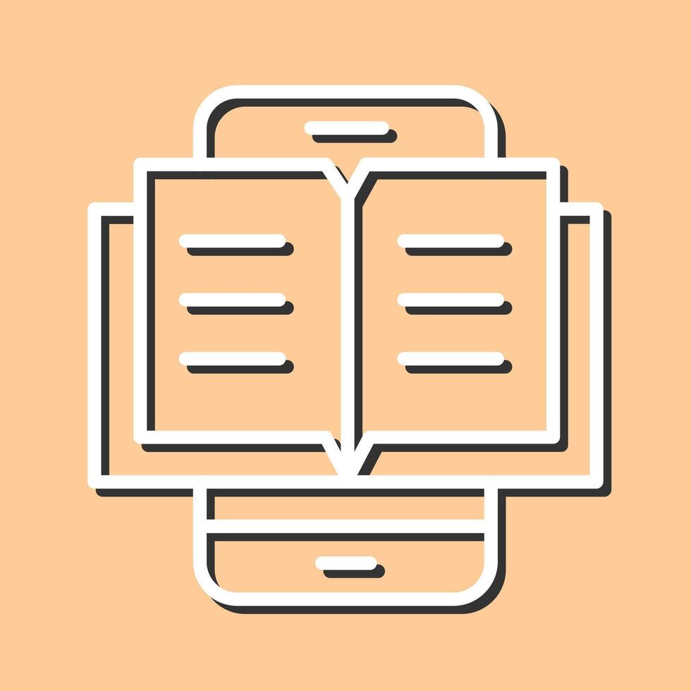 E Book Vector Icon