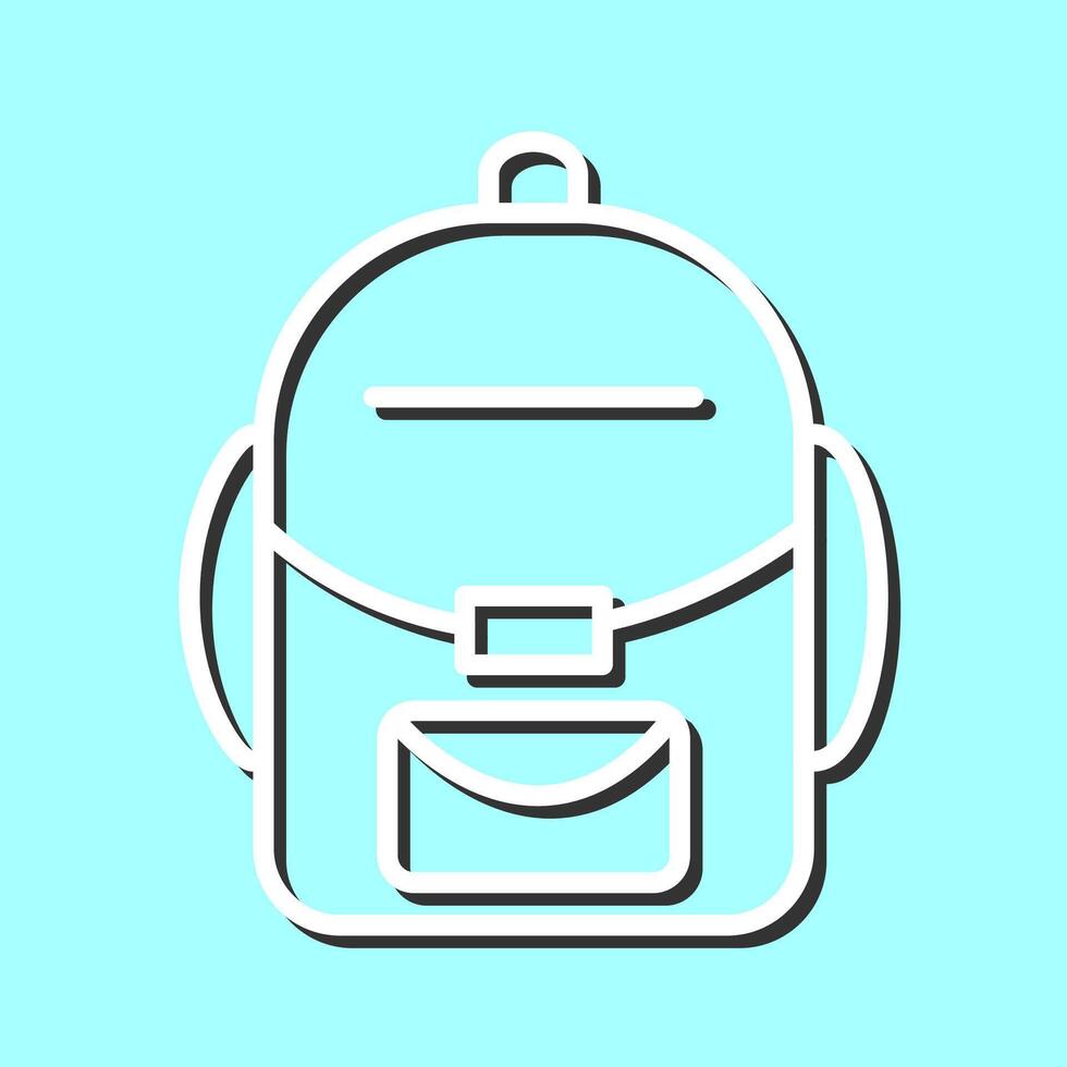 icono de vector de mochila