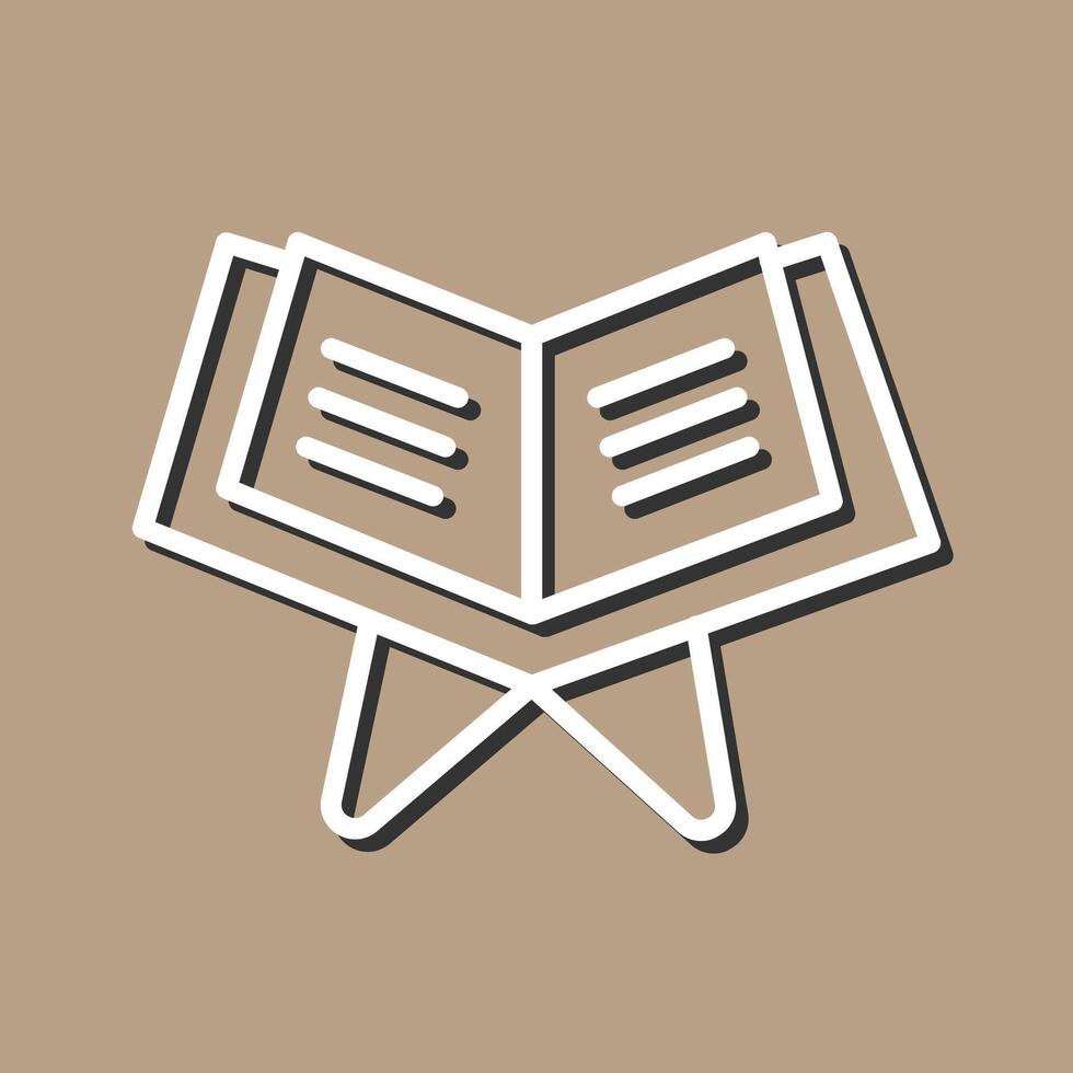 Reading Holy Book Vector Icon