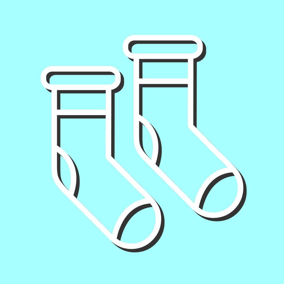 Winter Socks Vector Icon