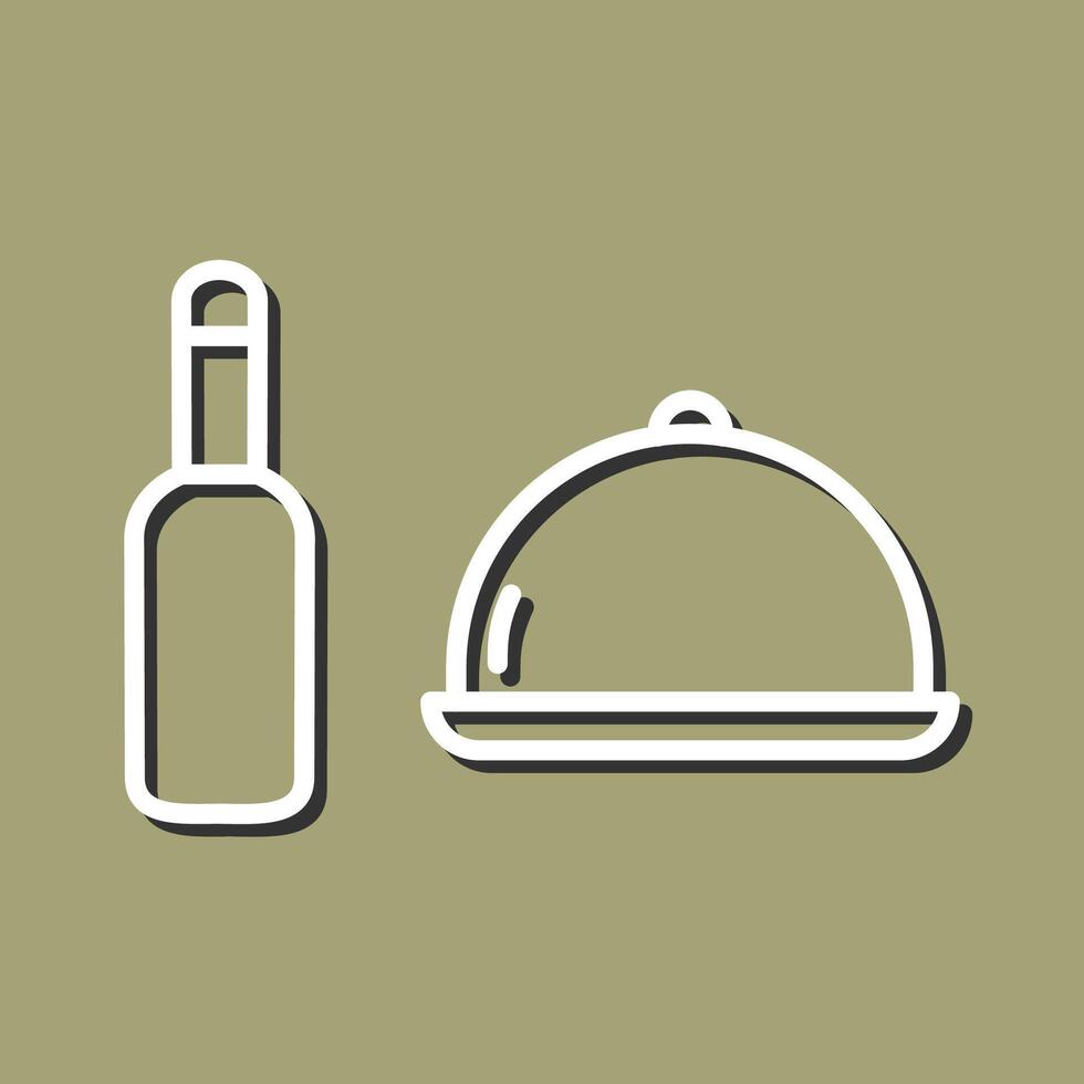 Food and Beer Vector Icon