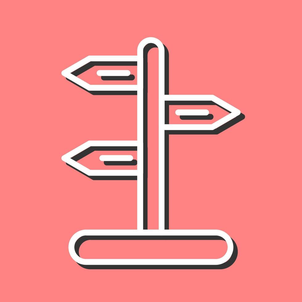 Signpost Vector Icon