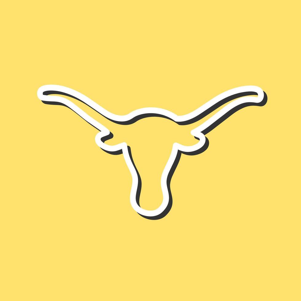 Bull Horns Vector Icon