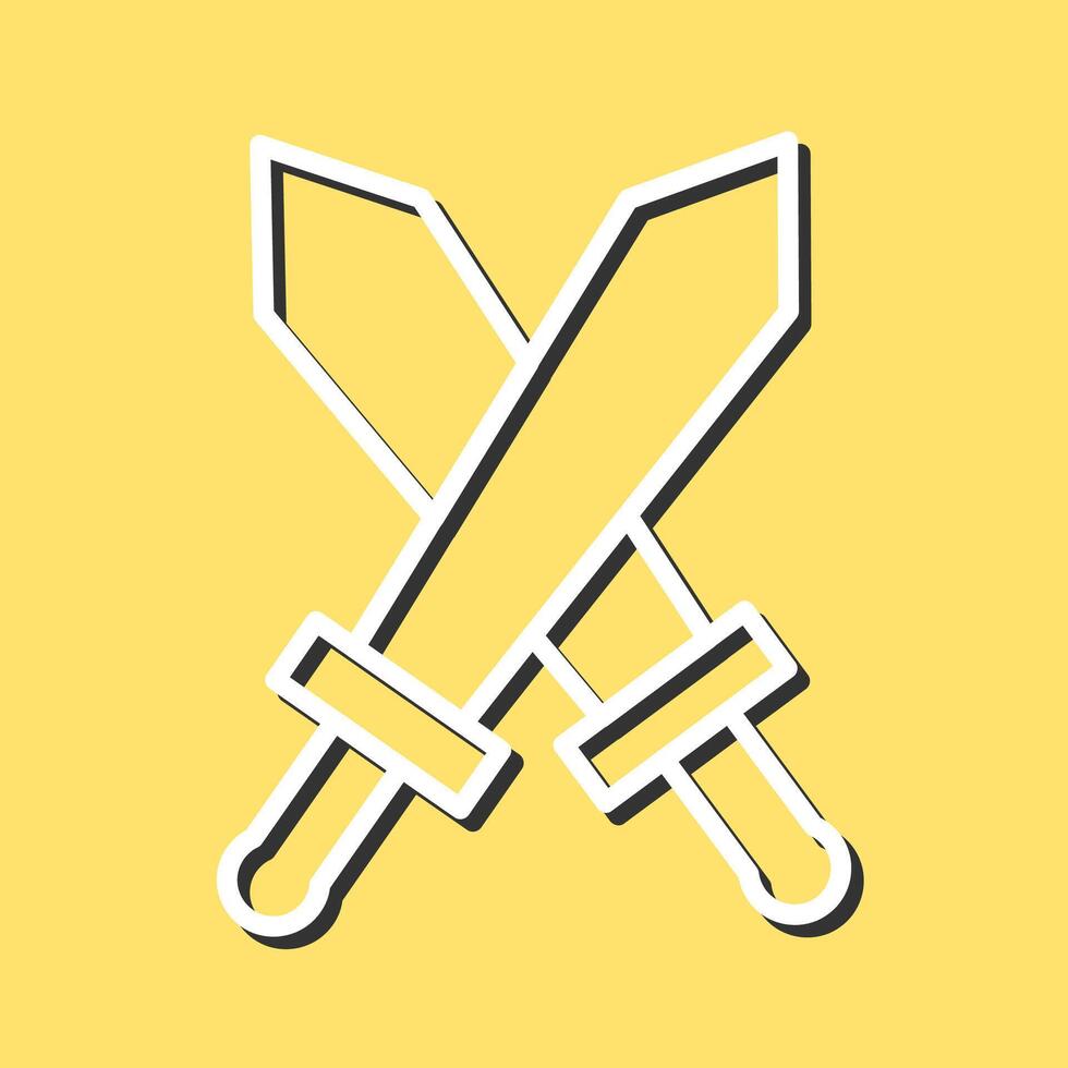 Two Swords Vector Icon