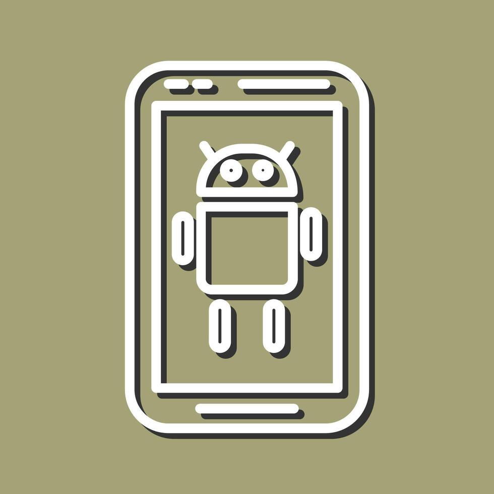 icono de vector de Android