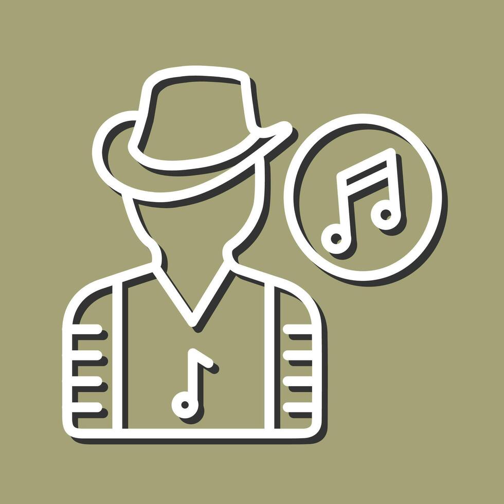 músico vector icono