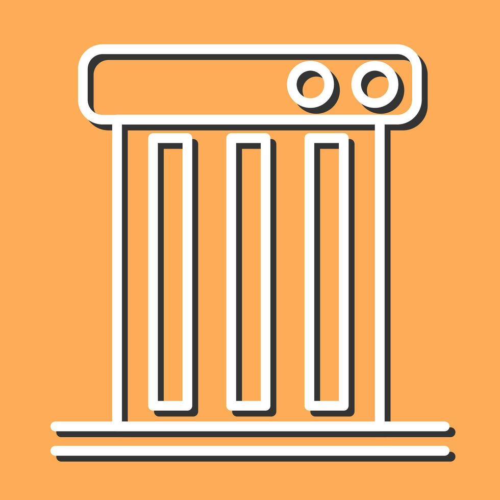 Carbon Heater Vector Icon