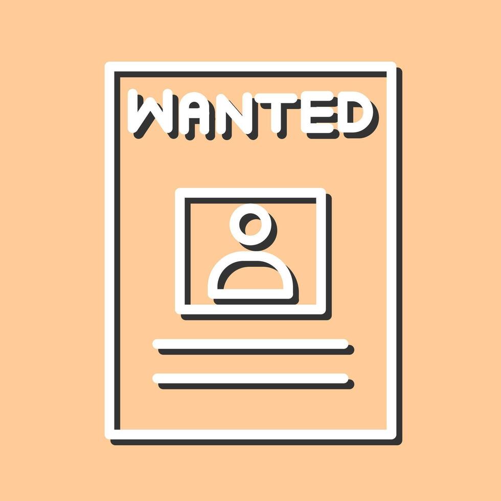 Wanted Poster Vector Icon