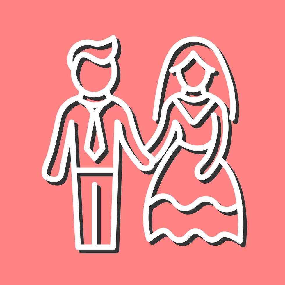 icono de vector de pareja