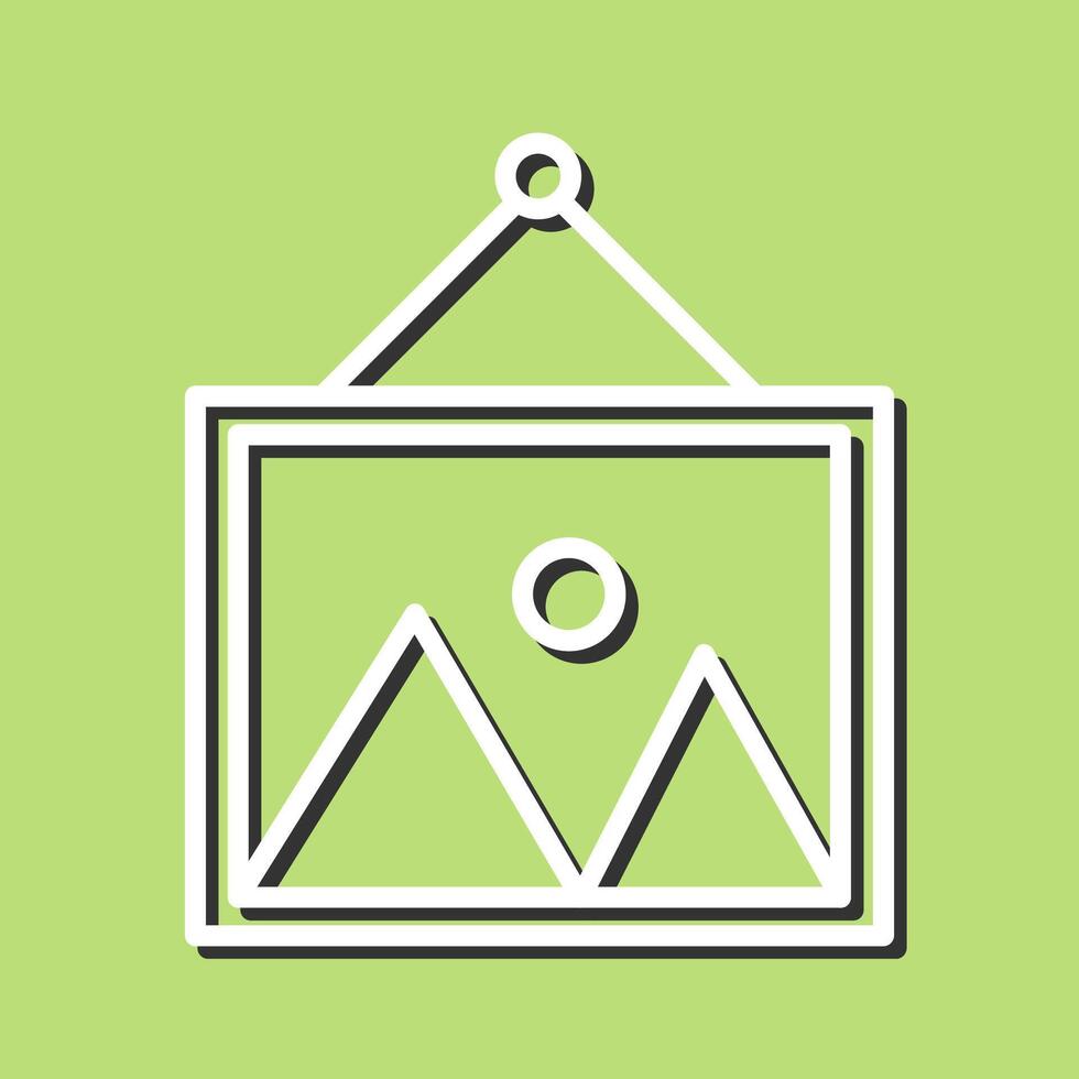 Hanging Painting Vector Icon