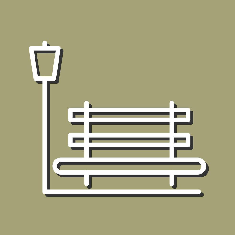 Relaxation Bench Vector Icon