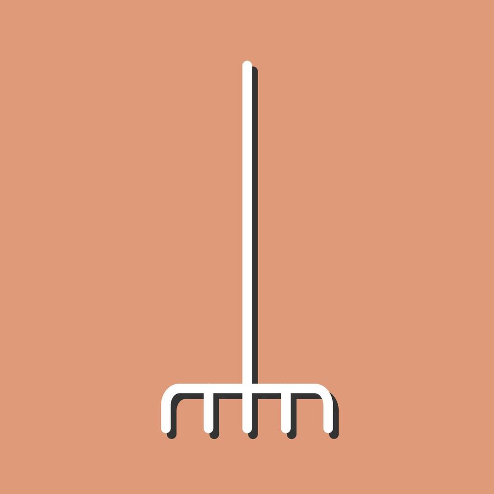 Fork picking leaves Vector Icon