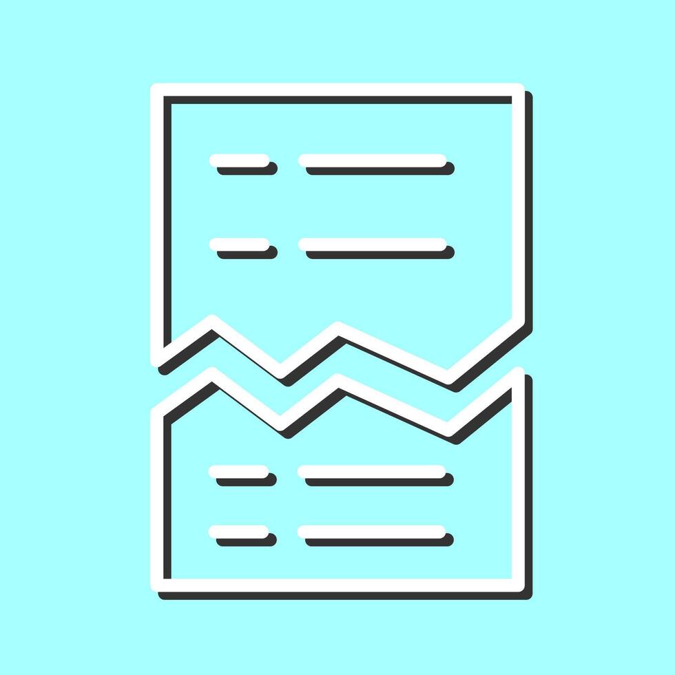 Corrupted List Vector Icon