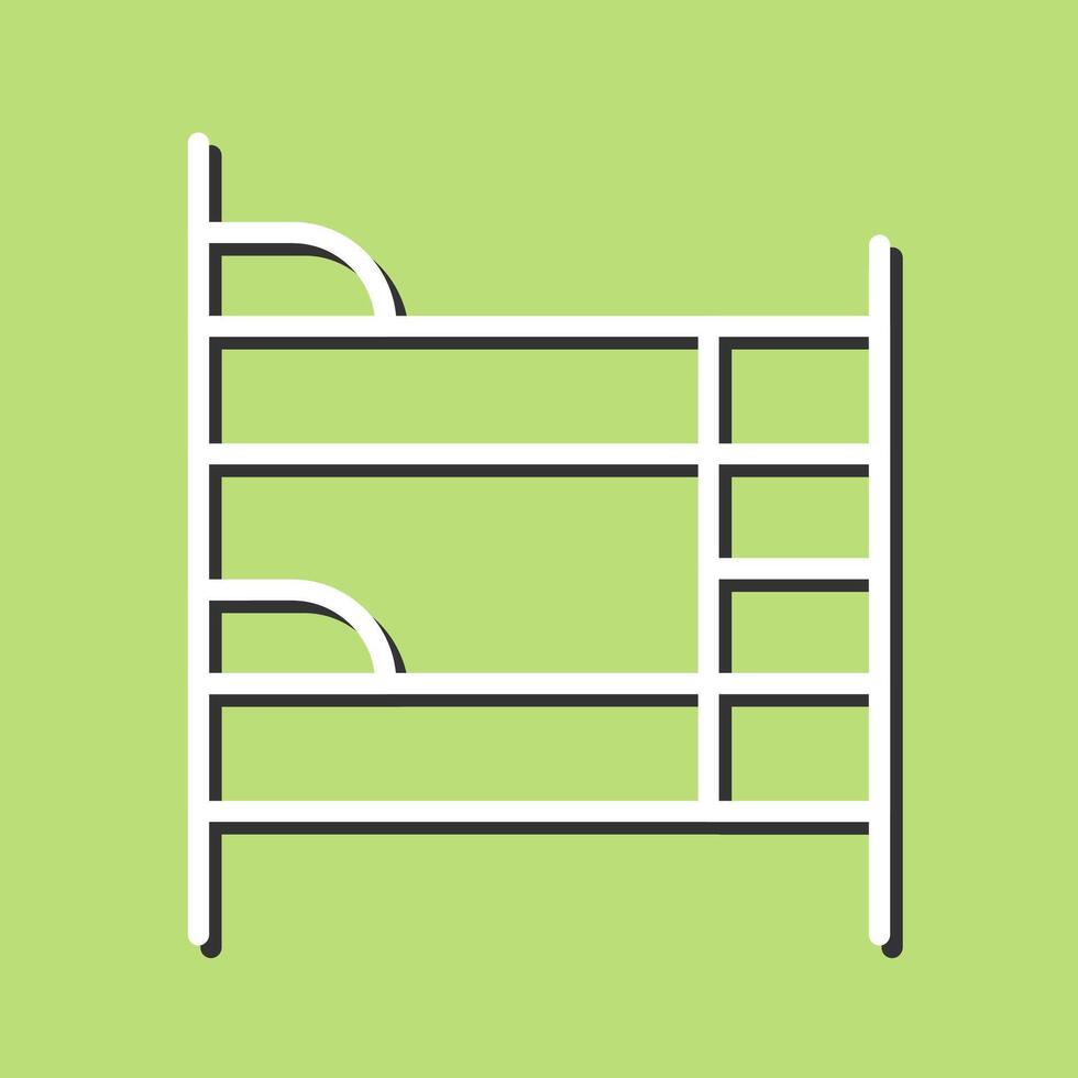Bunk bed Vector Icon