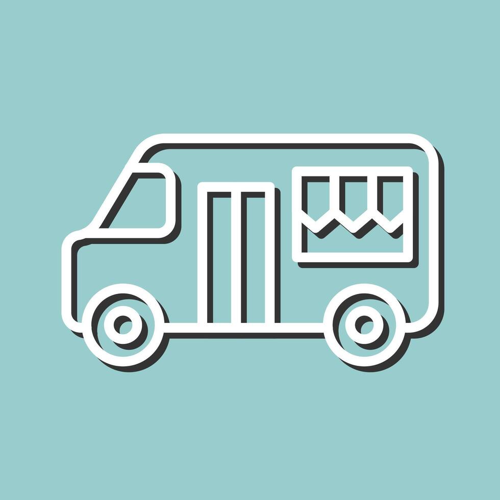 Fast Food Truck Vector Icon