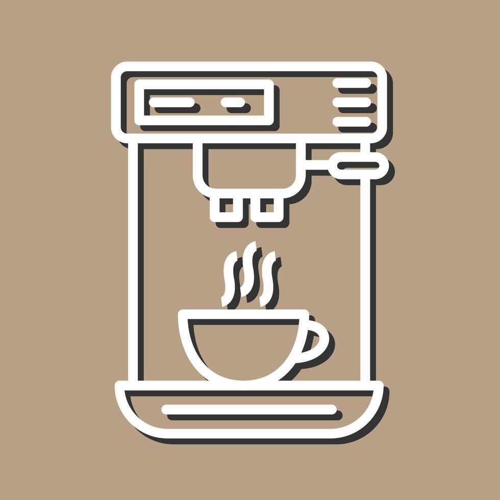 café máquina yo vector icono