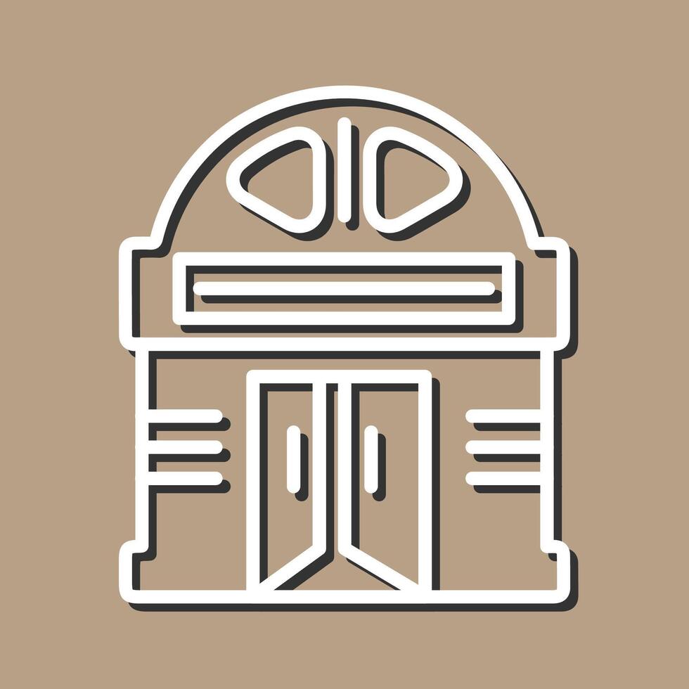 Building Cinema Vector Icon