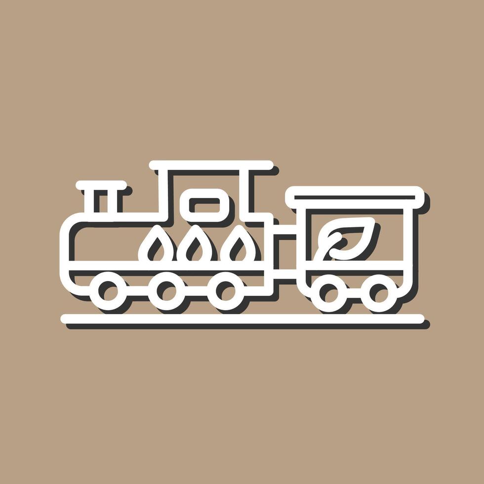 Ecology Train Vector Icon