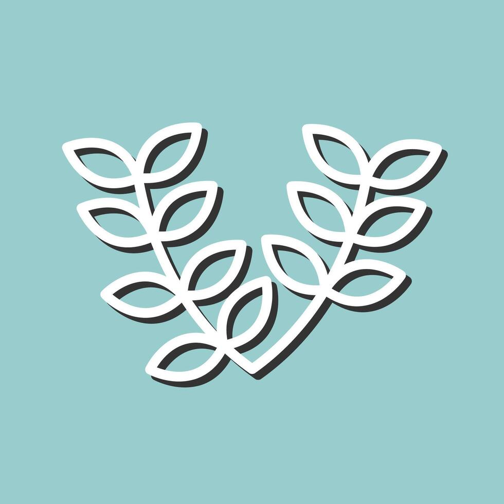 Leaves Wreath Vector Icon
